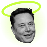 Elon Musk, haloed